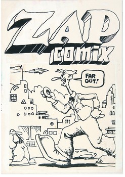 At the Society of Illustrators: Underground comix master Robert Crumb gets a retrospective of rare and vintage works. Above, an unpublished ZAP cover from 1968. Far out!